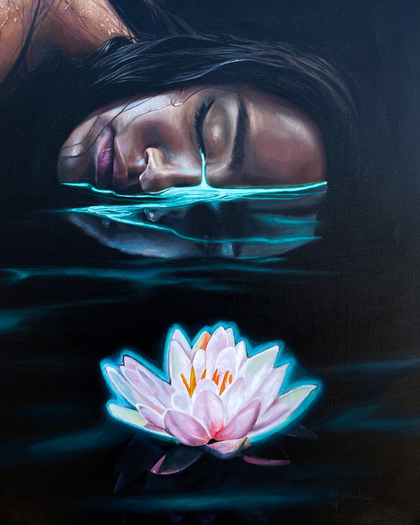 Lotus 16” x 20”