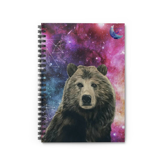 Galaxy Bear Spiral Notebook