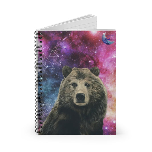 Galaxy Bear Spiral Notebook